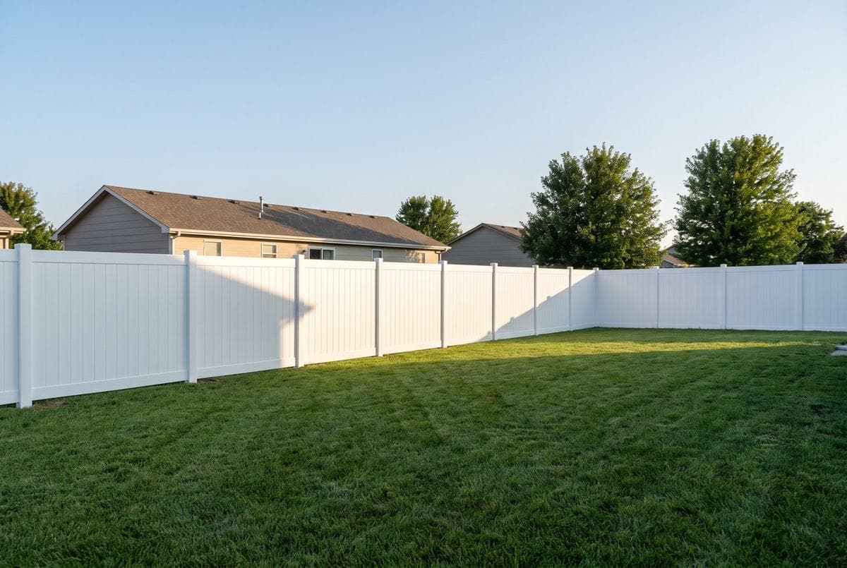 Vinyl fence